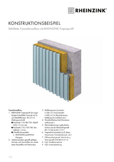 Belüfteter Fassadenaufbau mit Trapezprofil