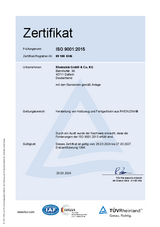 Zertifikat DIN EN ISO 9001