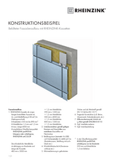 Belüfteter Fassadenaufbau mit RHEINZINK-Kassetten